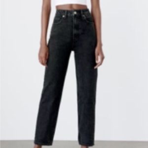 Black mom jeans, Zara, never worn size 4